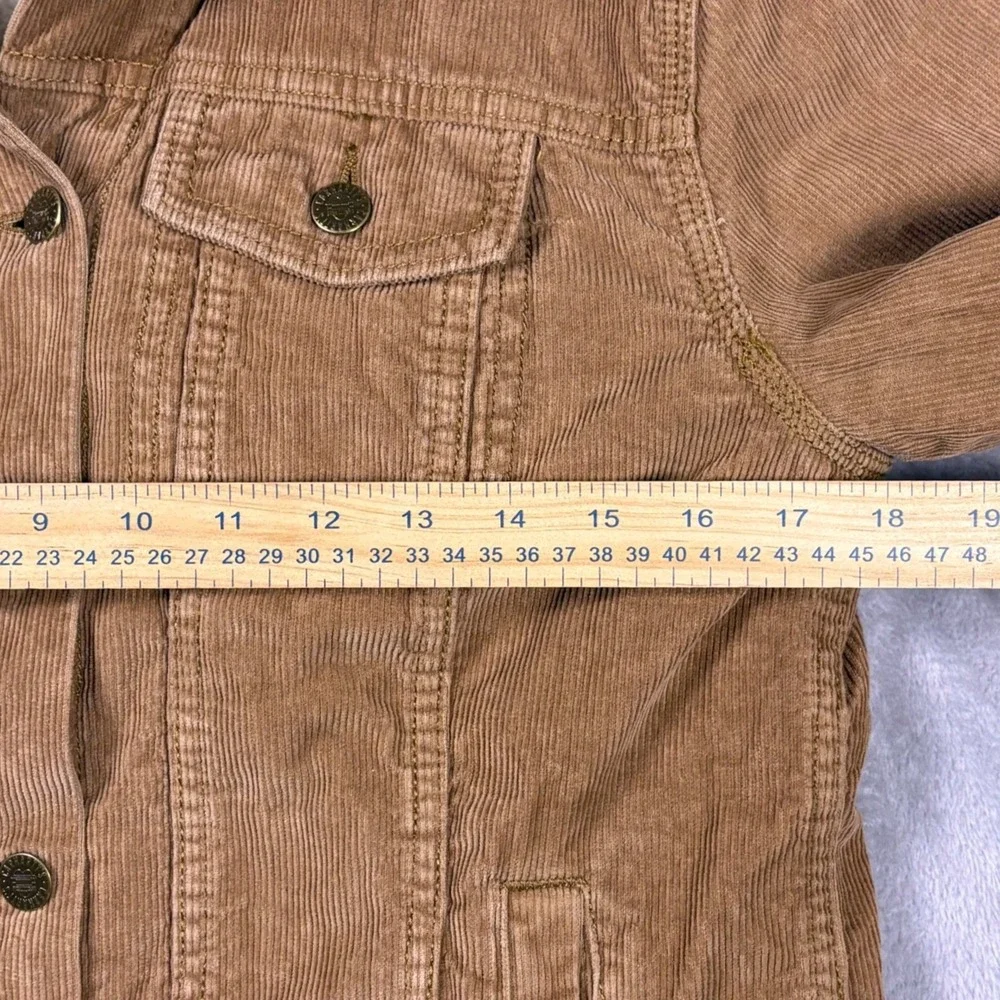 Carhartt Sherpa Lined Corduroy Jacket Women's‎ Small Tan Trucker Coat Work Wear